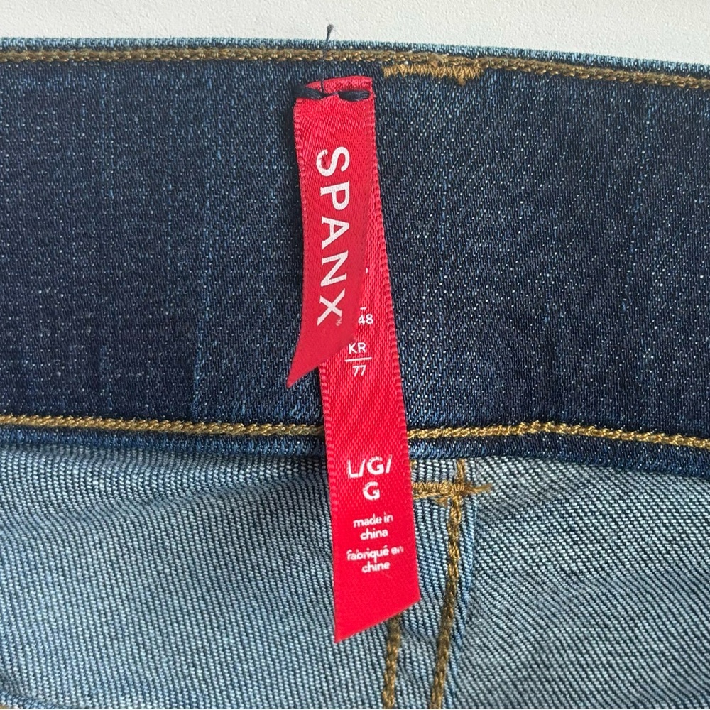 Spanx Ankle Skinny Pull On Jeans Midnight Shade Size Large Style no. 20342R - Picture 8 of 14